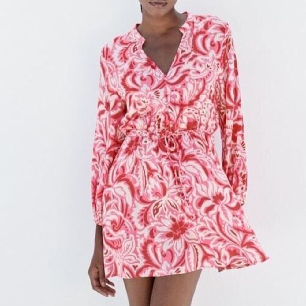 Zara Pink Mini Dress Elegant and Chic